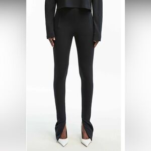 Wardrobe NYC Black Side Zip Leggings SZ XS
